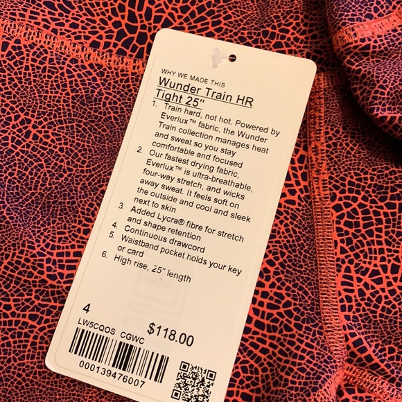LULULEMON *NWT* - Wunder Train High-Rise Tight 25" - Picture 3 of 6